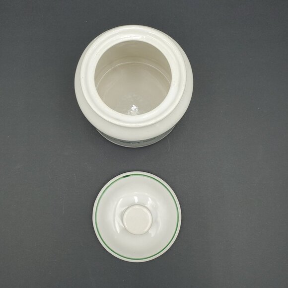 Corelle Callaway Small Canister Corning Callaway Green Ivy Leaves Lidded Jar - Picture 2 of 6